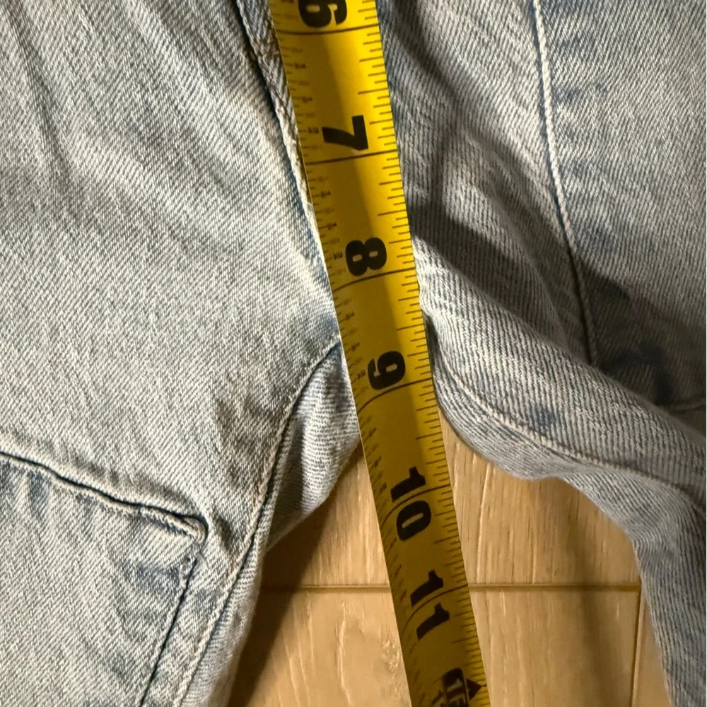 FRAME Le Garcon Hideaway Distressed Patched Crop Jeans Size 27 - Picture 5 of 7